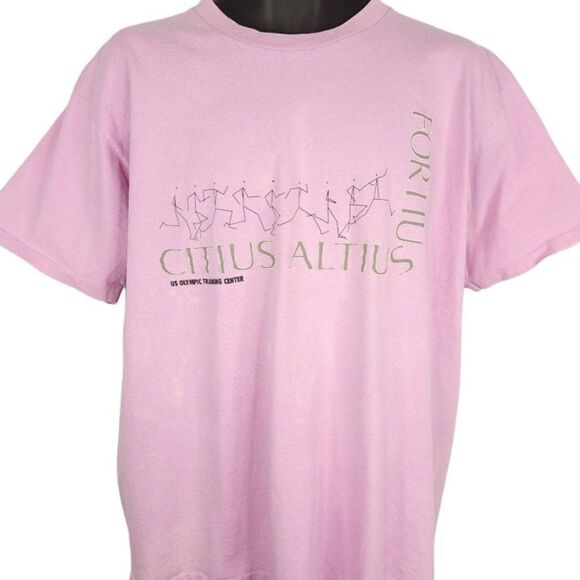 US Olympic Training Center T Shirt Vintage 90s Citius Altius Fortius Made In USA - Picture 1 of 9